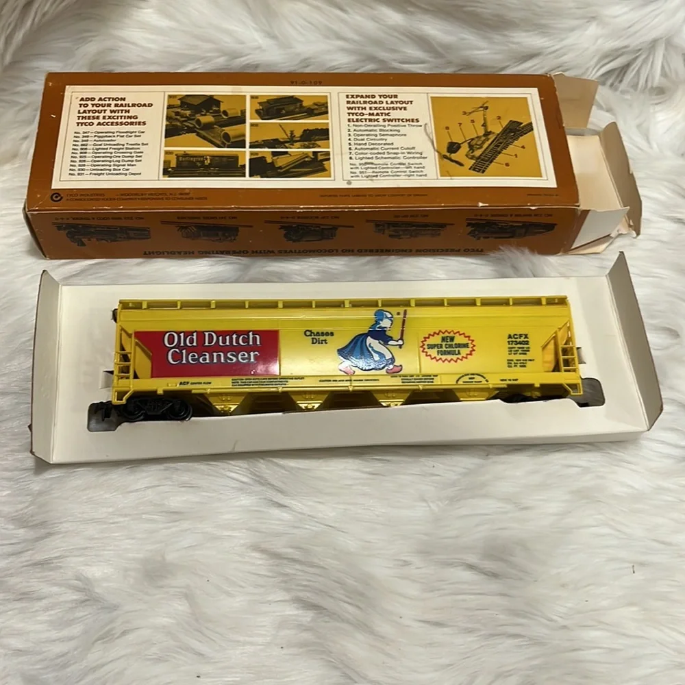 Rare Vintage TYCO Original Box Bundle 4 Scale Train Advertisement Company
